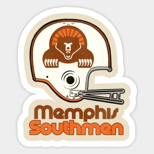 Defunct Memphis Southmen Football Team Helmet Sticker